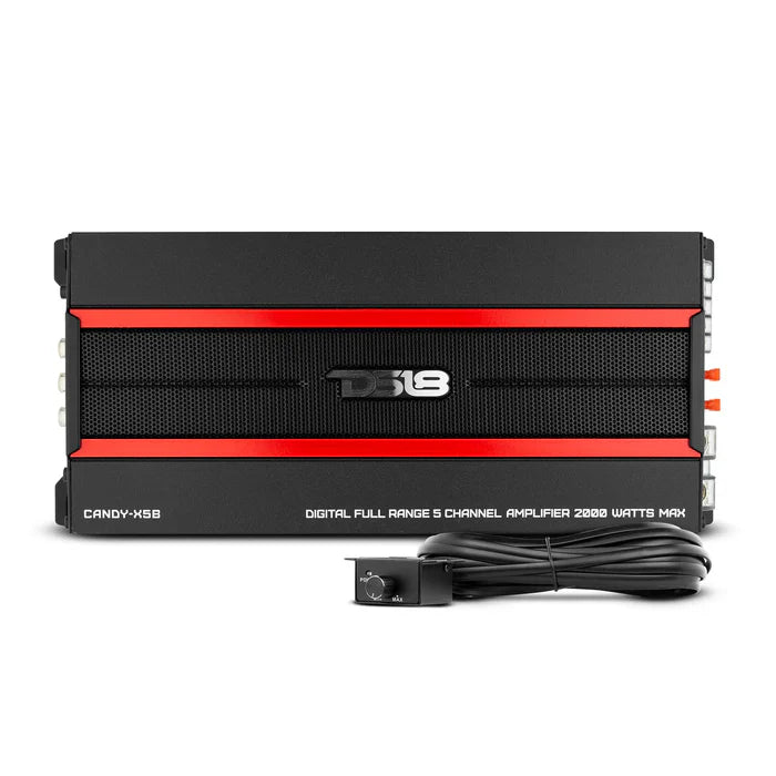 DS18 CANDY-X5B Full Range 5-Channel Class D Car Amplifier 2000 Watts