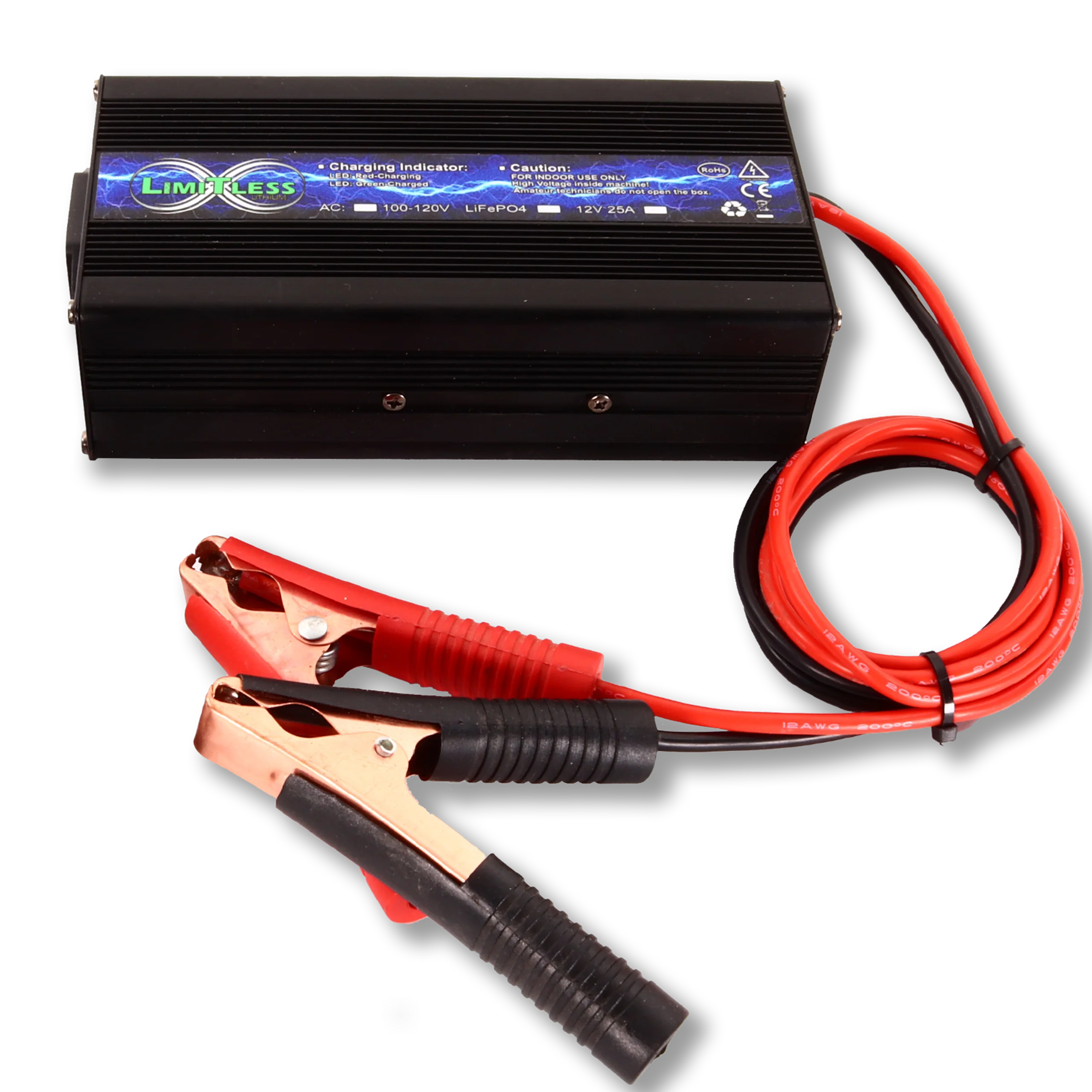 Limitless Lithium 25A 12v Charger (Sodium / Lifepo4)