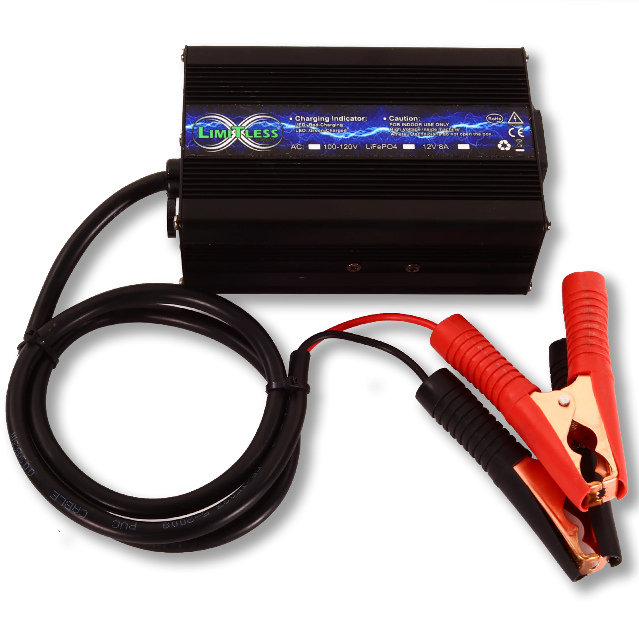 Limitless Lithium 8A12v Charger (Sodium / Lifepo4)