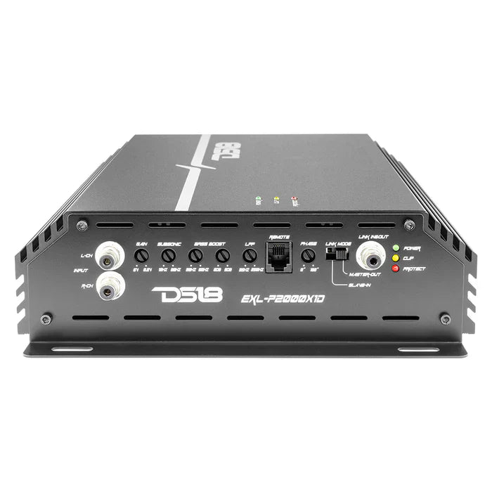 DS18 EXL-P2000X1D EXL Power 1-Channel Class D Amplifier 2000 x 1 @ 1-Ohm Watts Rms  Made In Korea