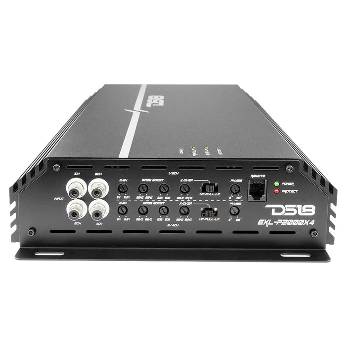 DS18 EXL-P2000X4 EXL Power 4-Channel Class A/B Amplifier 280 x 4 @ 4-Ohm Watts Rms  Made In Korea