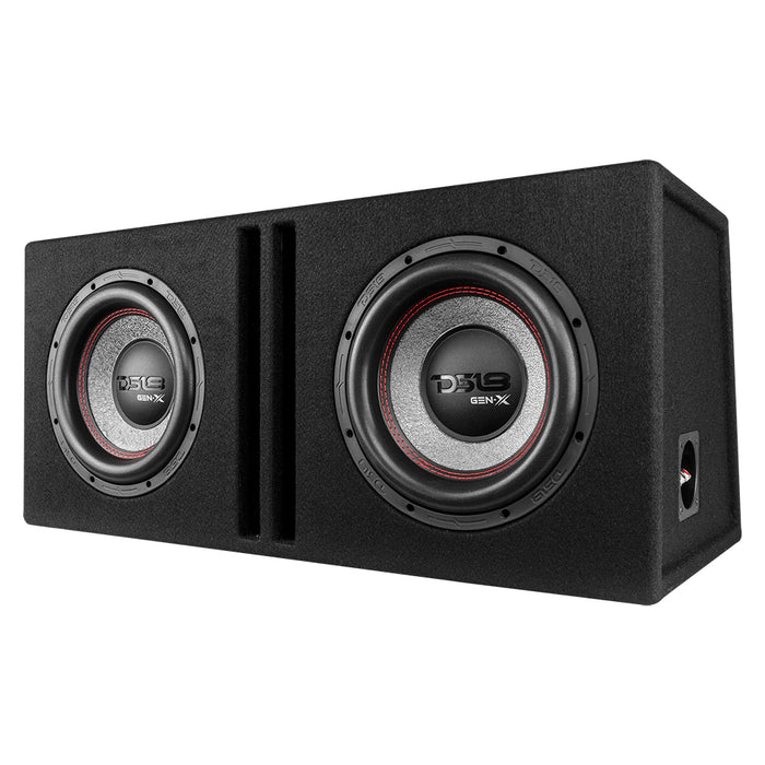 DS18 GEN-X210LD Bass Package 2 x GEN-X104D 10" Subwoofers In a Ported Box 1600 Watts