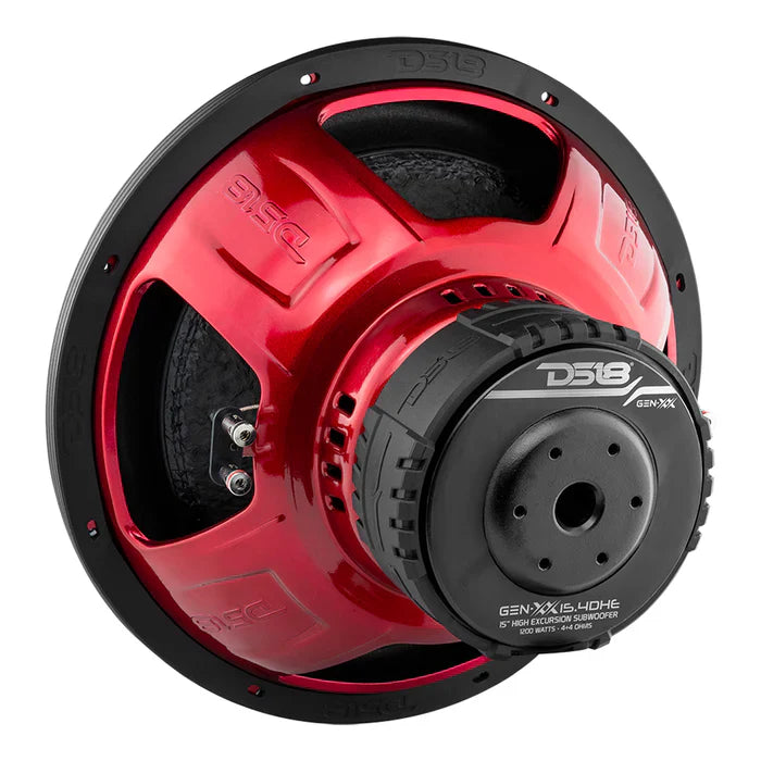 DS18 GEN-XX15.4DHE GEN-XX 15" Subwoofer 1600 Watts Dvc 4-Ohm  Double Magnet High Excursion