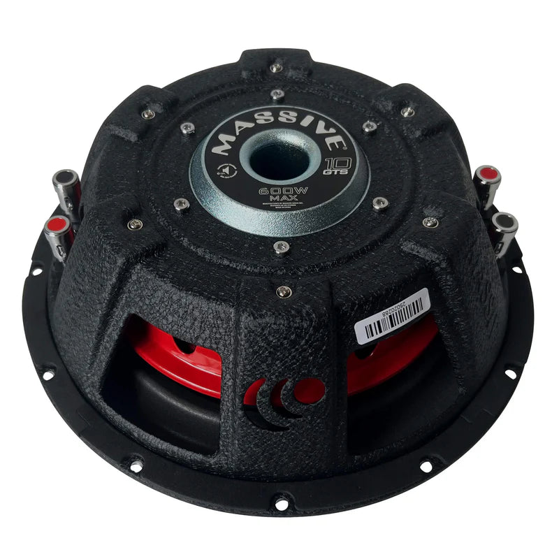 Massive Audio GTS Series 10" Shallow Subwoofer Dual 4 Ohm