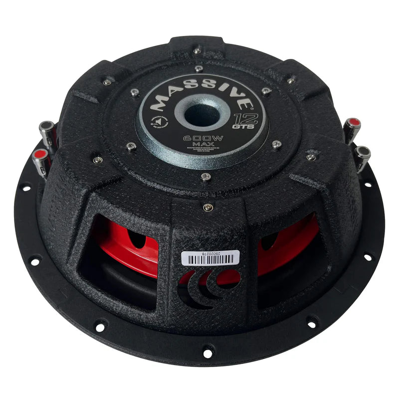 Massive Audio GTS Series 12" Shallow Subwoofer Dual 4 Ohm
