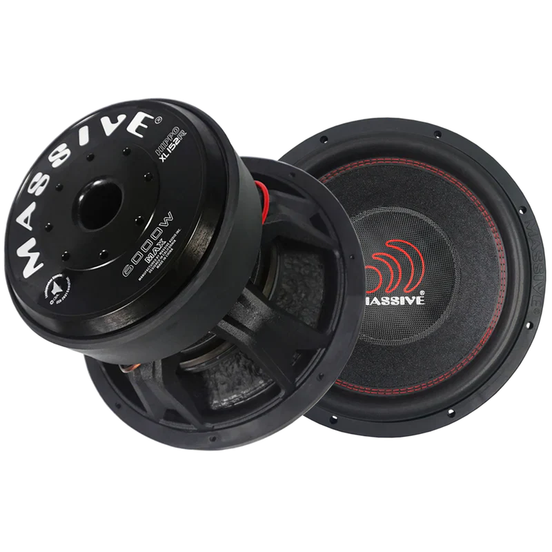Massive Audio HIPPOXLR Dual 2 Ohm 15" Subwoofer