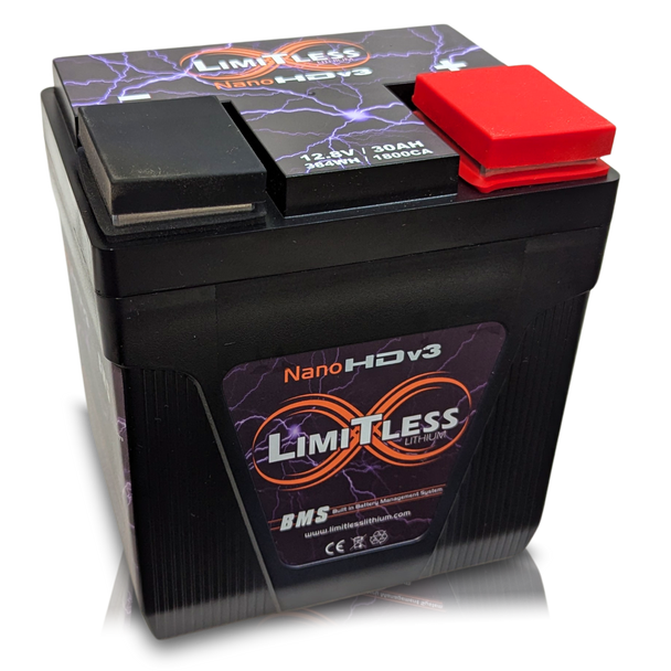 Limitless Lithium Nano-HDv3 Group 30L Lithium Battery for Harley Davidson