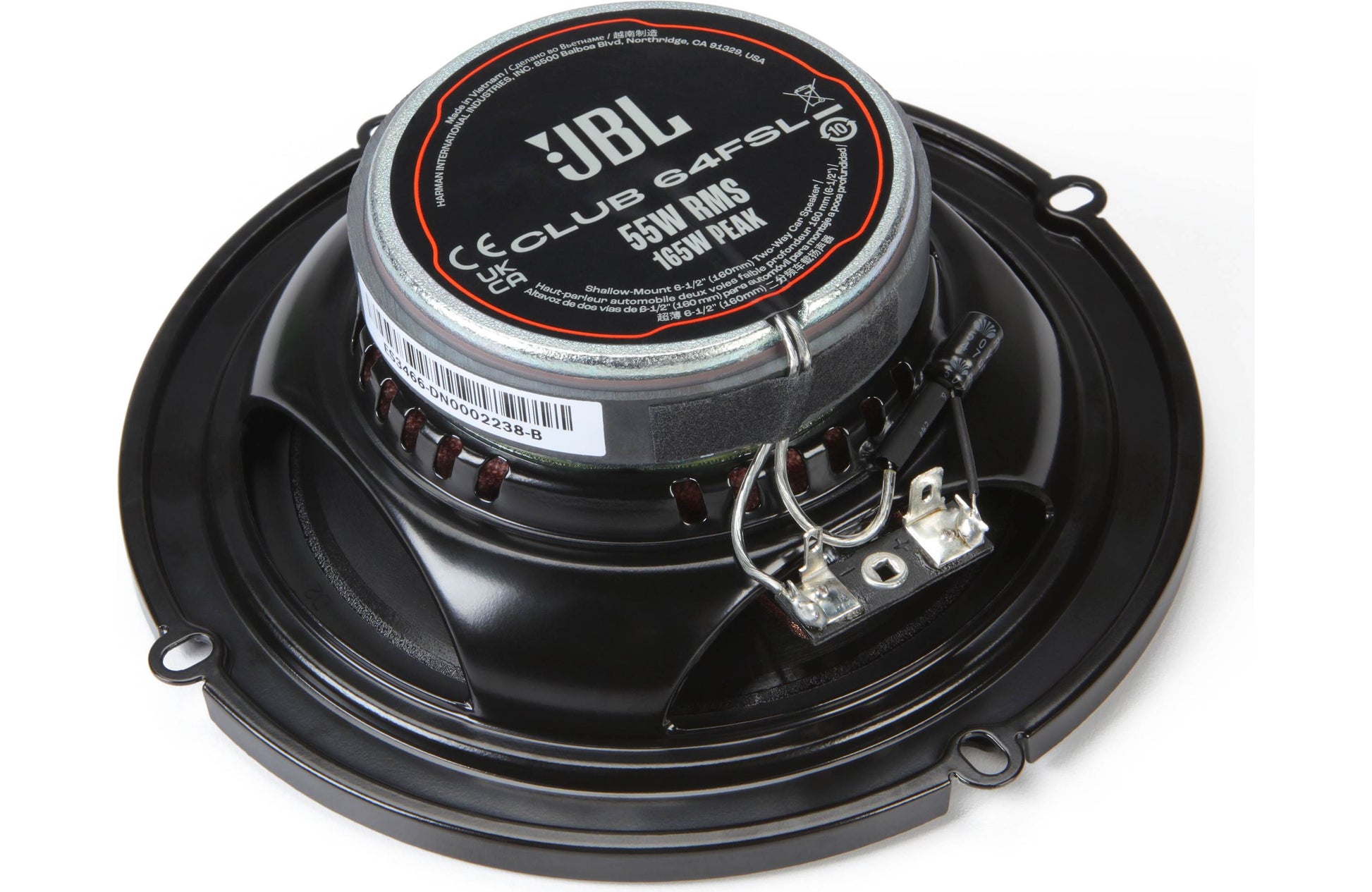 JBL Club 64FSL Club Series 6-1/2" Shallow Mount Coaxial Speakers