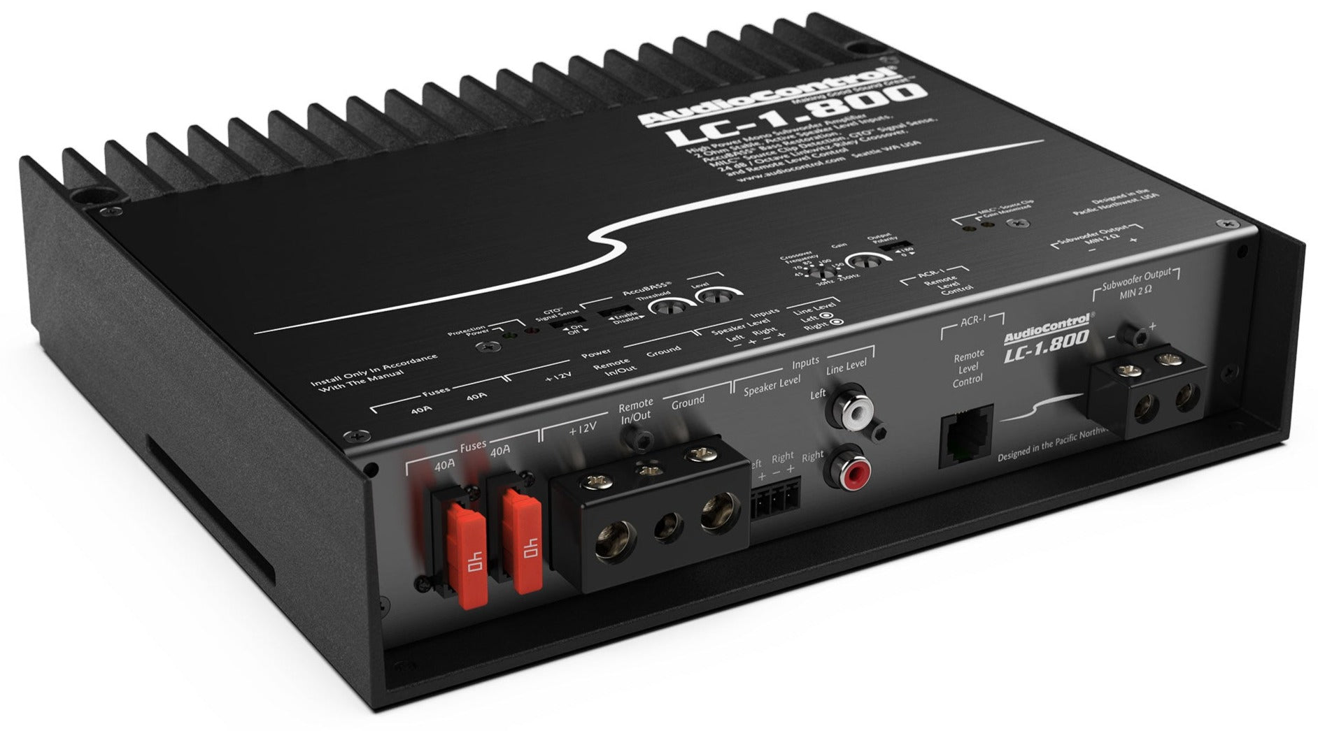 AudioControl LC-1.800 800 Watt Monoblock Amplifier w/ AccuBass