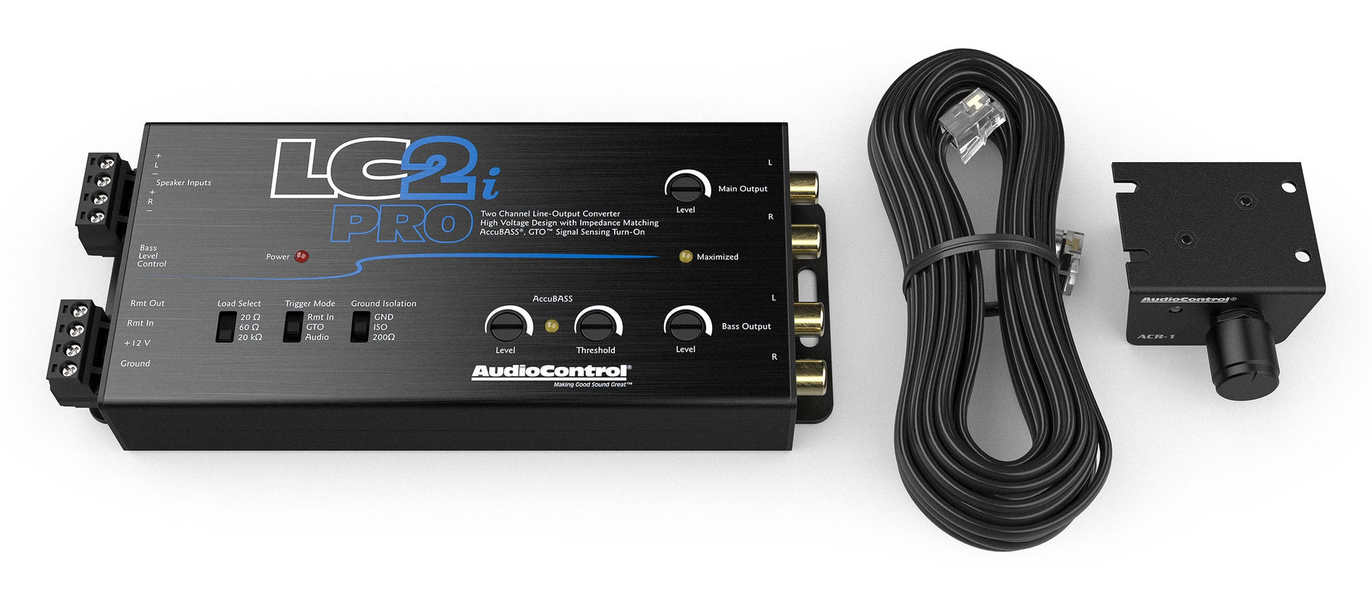 AudioControl LC2i-PRO 2-Channel Line Output Converter & Line Driver w/ AccuBass
