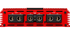 Ruthless Audio Ruthless Audio 12500.1 Red 12,500 Watt Monoblock Amplifier - Car Audio