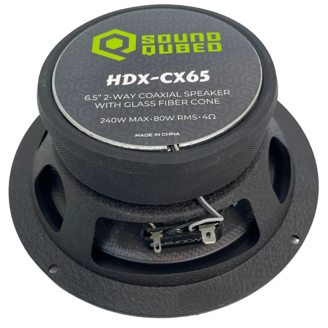 SoundQubed HDX Series 6.5" Coaxial 2-way Speakers (pair)