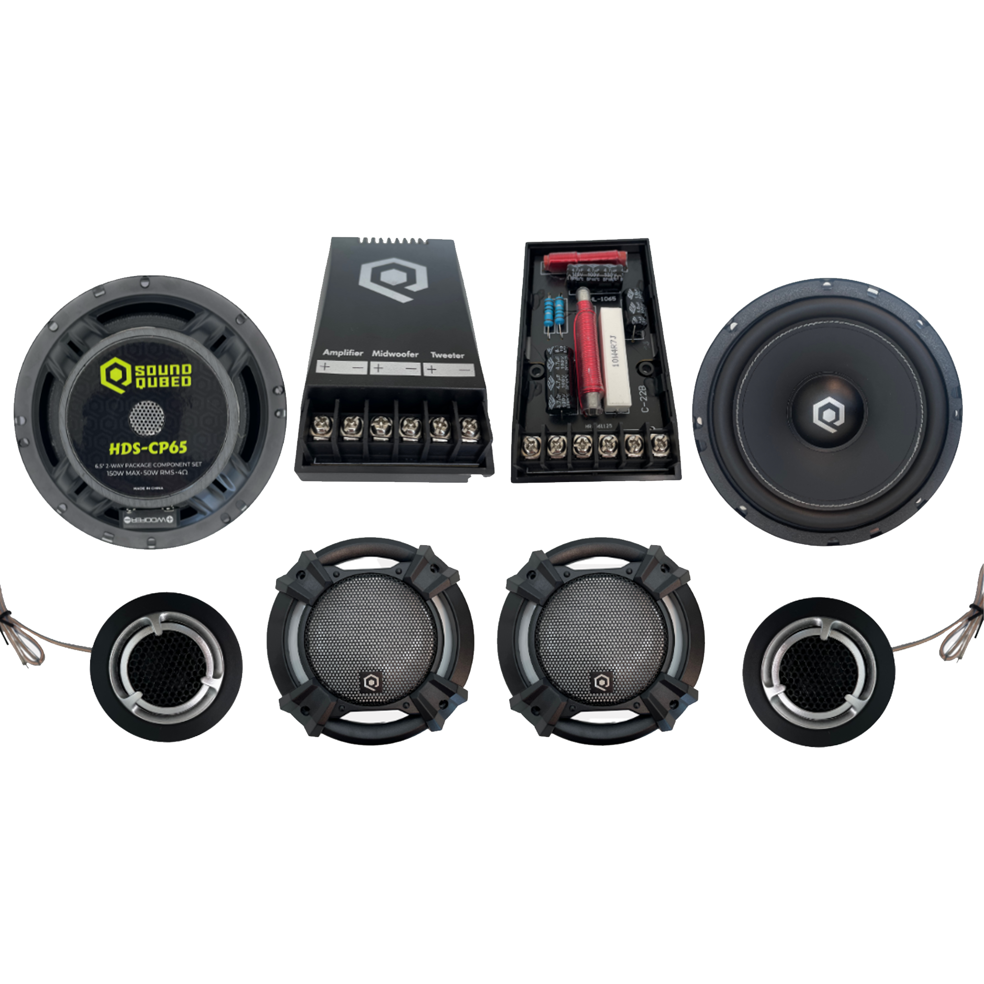 SoundQubed SoundQubed HDS Series 6.5" Components 2-way Speakers - Car Audio