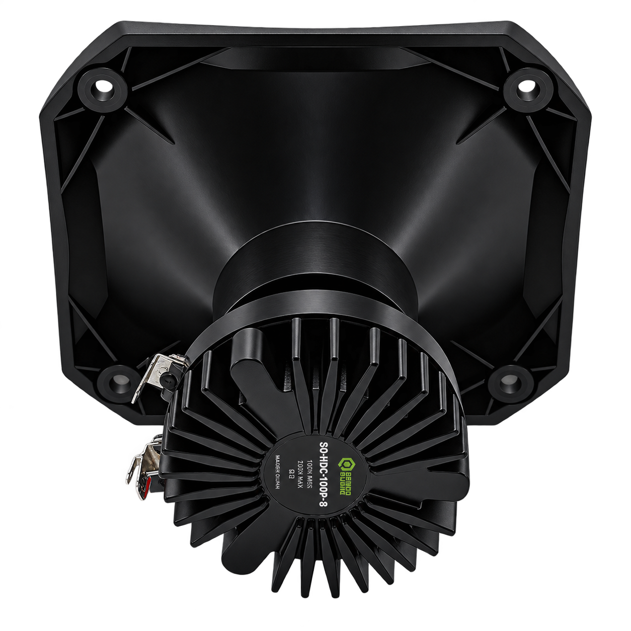 SoundQubed SoundQubed SQ-HDC-1HDP-8 4.5" Horn Diffuser + 1" Phenolic Driver (each) - Car Audio