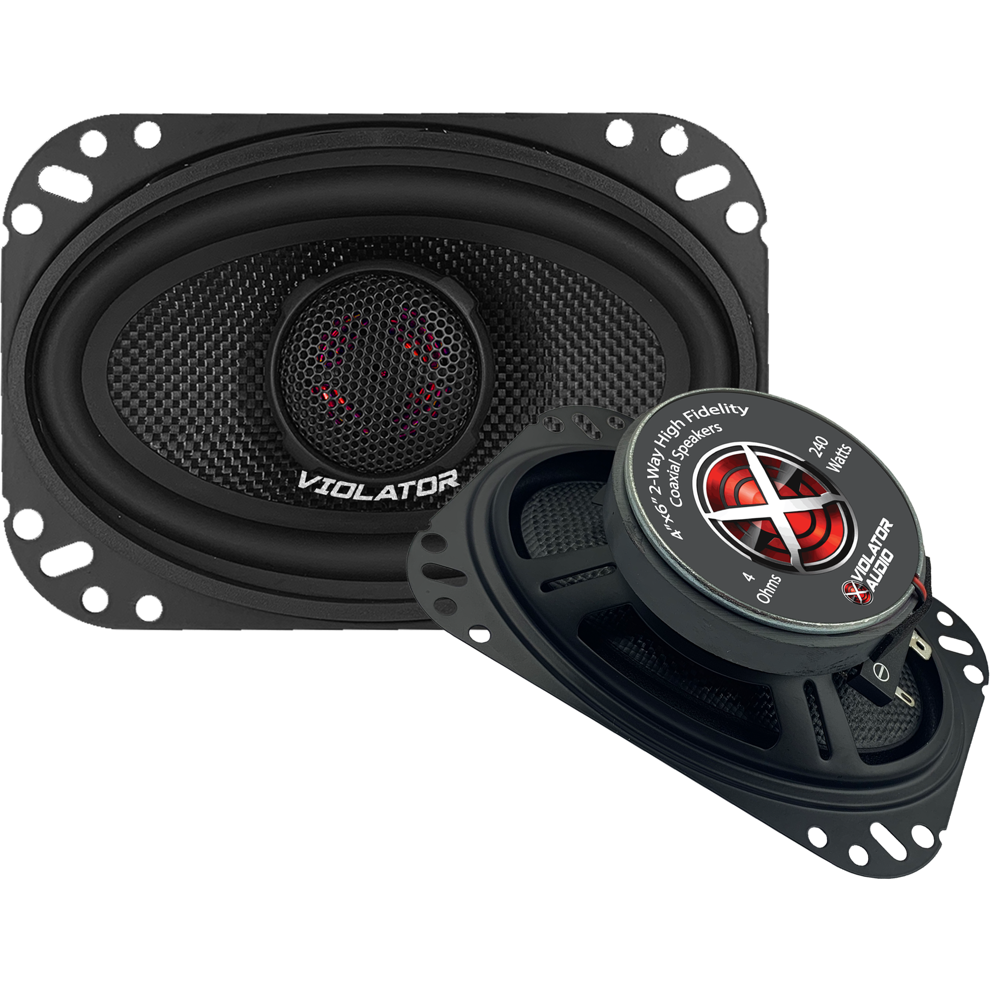 Violator Audio VA-462 4"x6" Coaxial Speakers (pair)