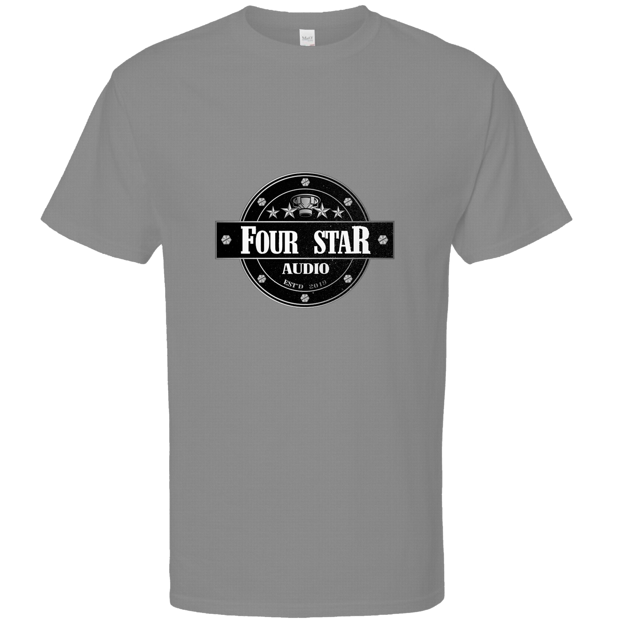 Grey 4 Star Audio Tee Shirt