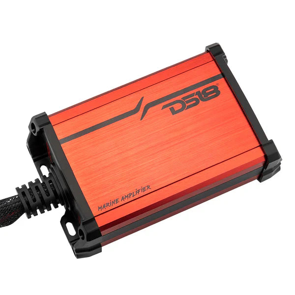 DS18 MP4TP.4A 4" Wakeboard Tower Speakers 600 Watts Black With Amplifier And Bluetooth Remote Control BTRC-R