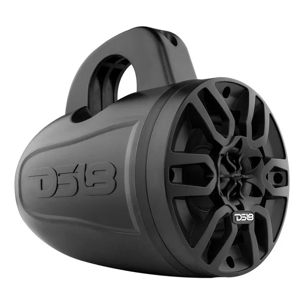 DS18 MP4TP.4A 4" Wakeboard Tower Speakers 600 Watts Black With Amplifier And Bluetooth Remote Control BTRC-R