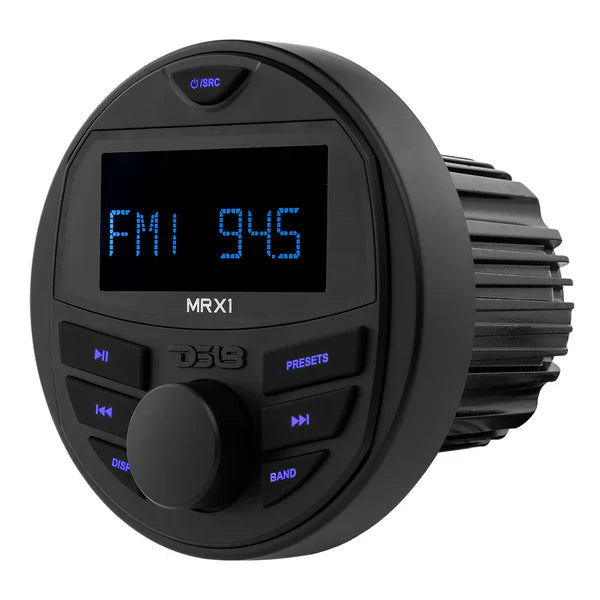 DS18 MRX1 Marine Headunit LCD screen , 1 Zones, 4 volts Output, BT, RDS 4X40 Watts