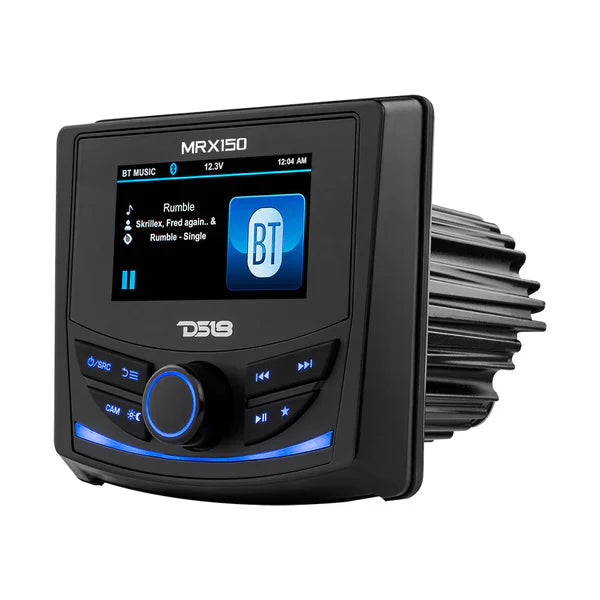 DS18 MRX150 Marine Headunit Video TFT screen , 2 Zones, 4 volts Output, BT, RDS 4X40 Watts