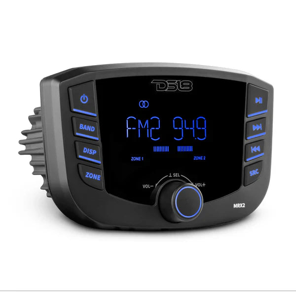 DS18 MRX2 Marine Headunit LCD screen , 2 Zones, 4 volts Output, BT, RDS 4X40 Watts
