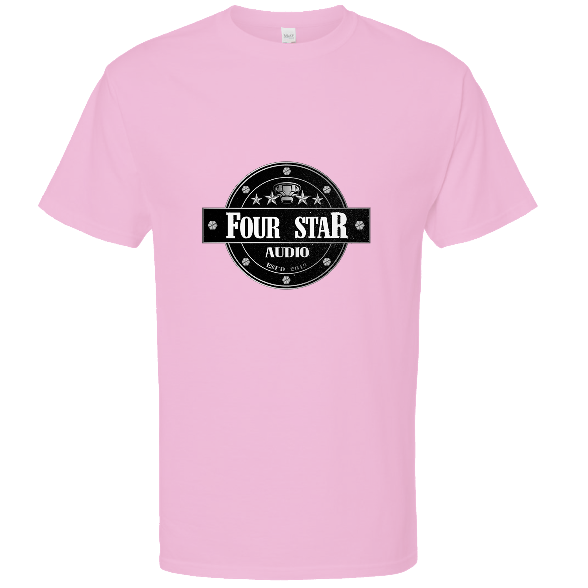Pink 4 Star Audio Tee Shirt