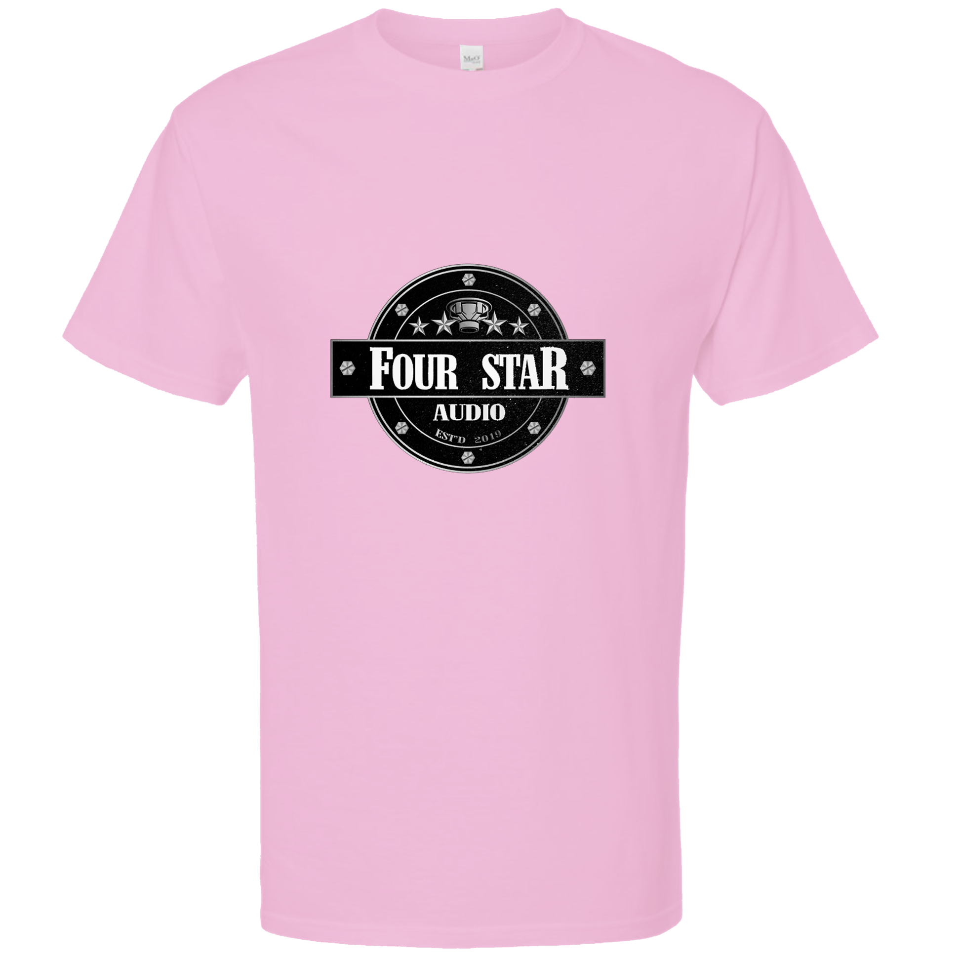 Pink 4 Star Audio Tee Shirt