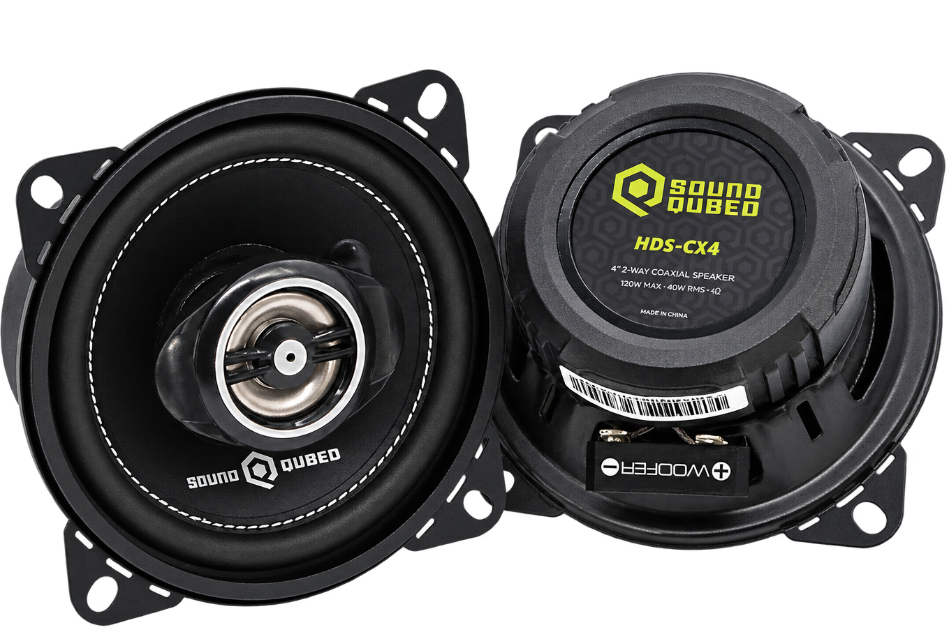 SoundQubed SoundQubed HDS Series 4" Coaxial 2-way Speakers (pair) - Car Audio