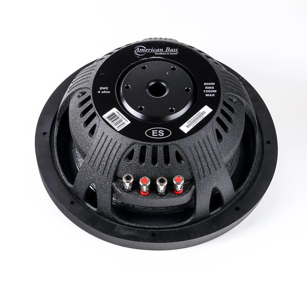 American Bass ES Series Shallow 12" Subwoofer Dual 4 Ohm