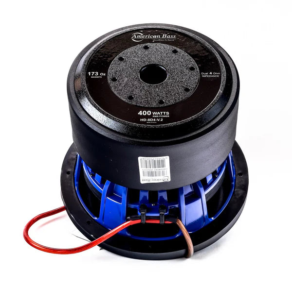 American Bass HD Series 8" Subwoofer Dual 4 Ohm