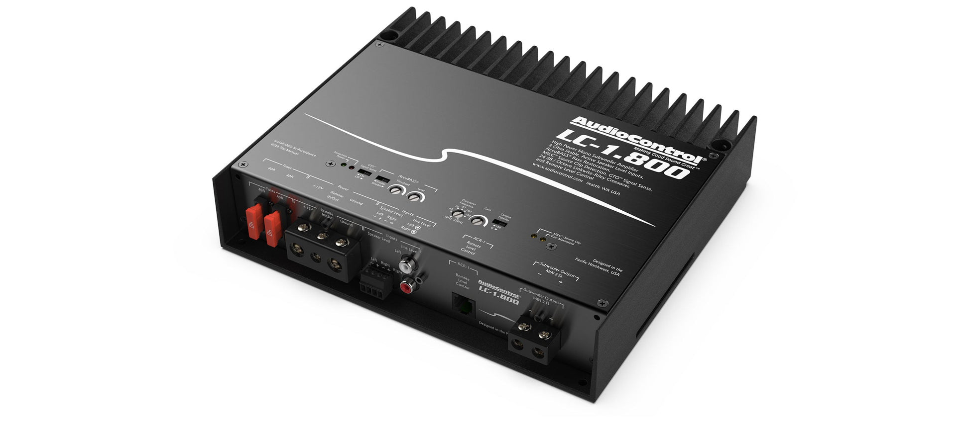 AudioControl LC-1.800 800 Watt Monoblock Amplifier w/ AccuBass